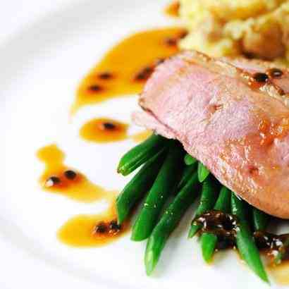 Duck Breast with Passion Fruit Sauce 