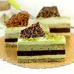 Green Tea - Pistachio Entremet Cakes