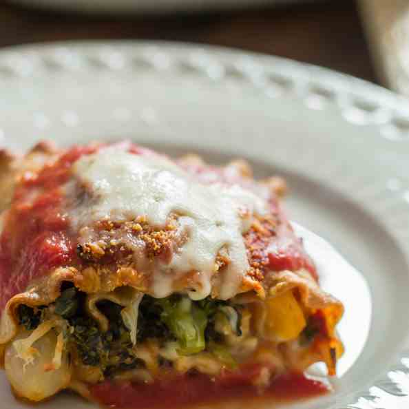 Vegetable Lasagna Roll ups