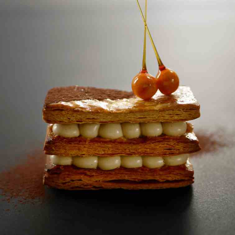 Coffee and Hazelnut Mille-feuille
