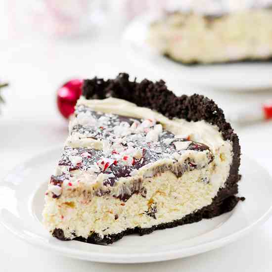 Peppermint Bark Silk Pie