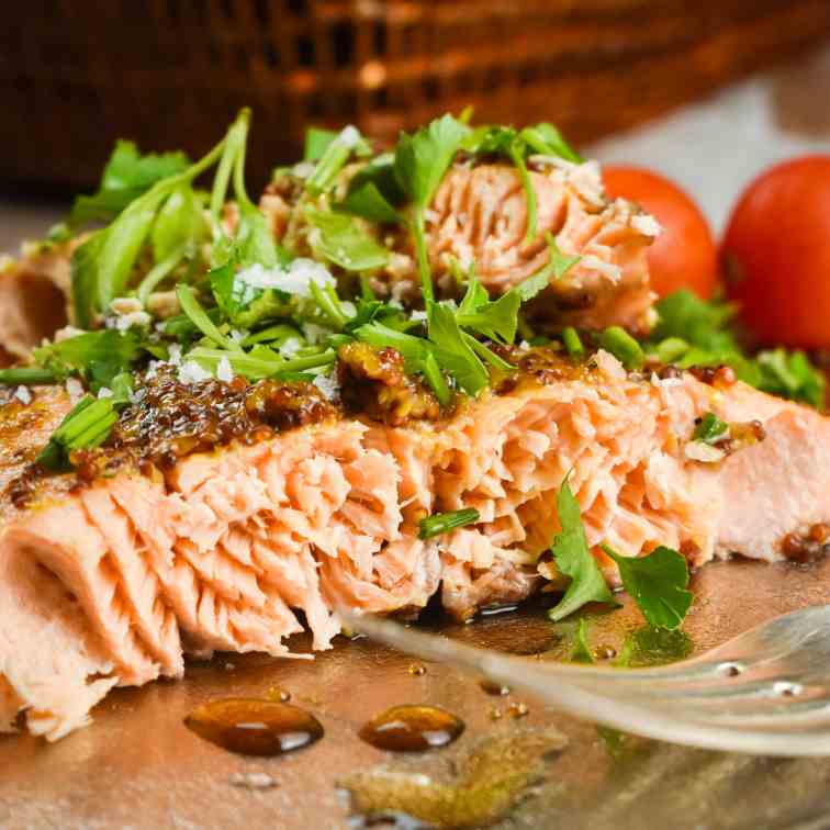 Honey-Mustard Glazed Salmon