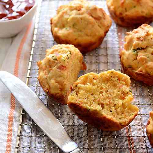 Spiced Red Carrot Muffins