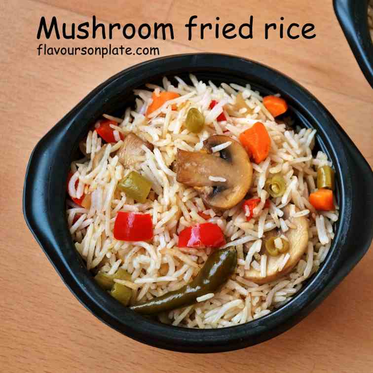 Mushroom fried rice 