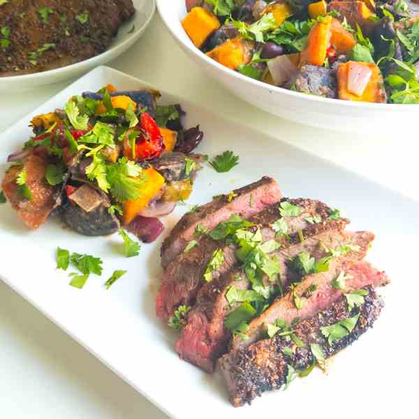 Spice Crusted Grilled Flank Steak