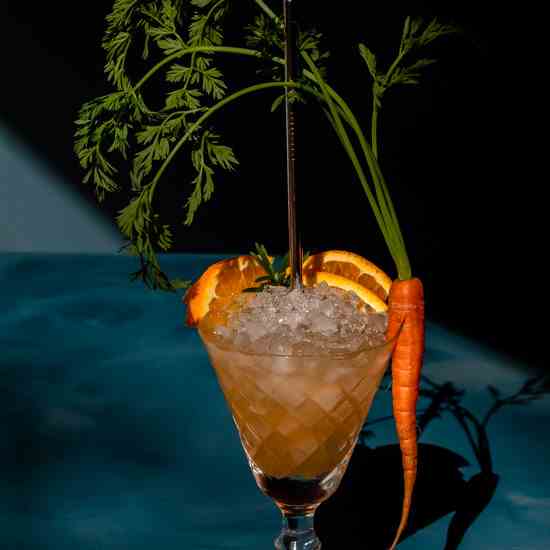 Carrot shrub daisy cocktail