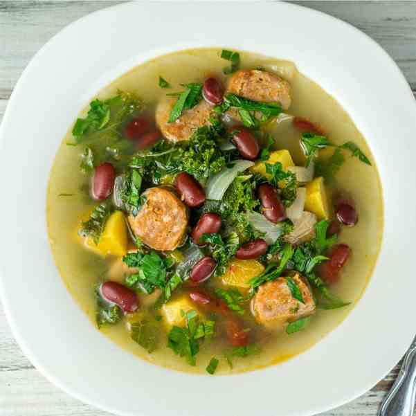 Sausage - Kidney Bean Soup