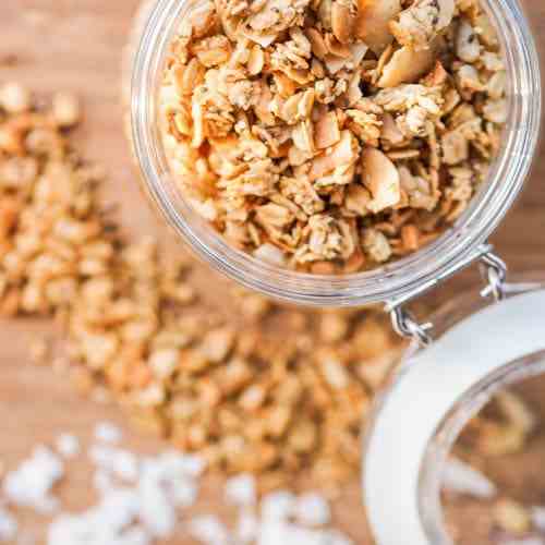 Vegan Nut Free Coconut Granola