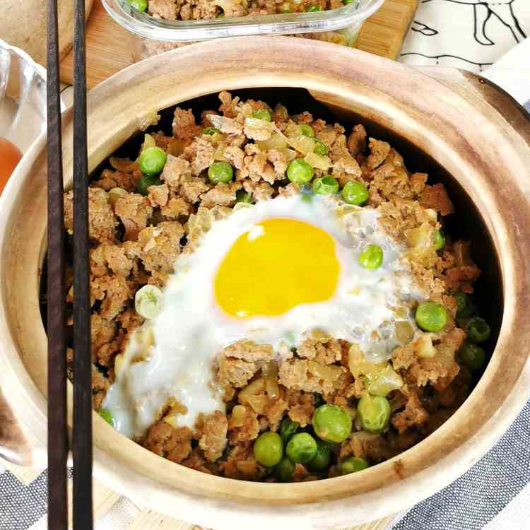 Ground beef rice (Hong Kong style)