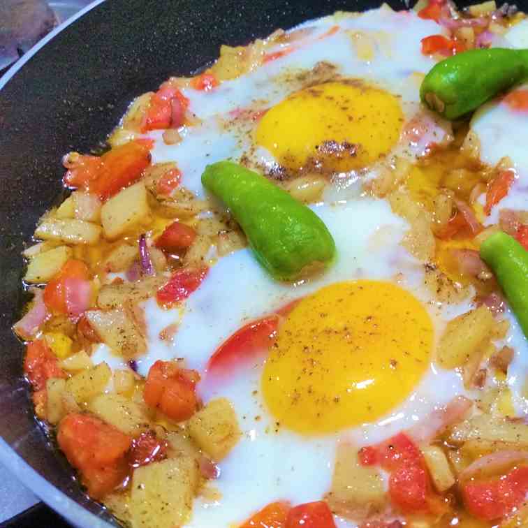Afghani Omelette Easy Breakfast Recipe 