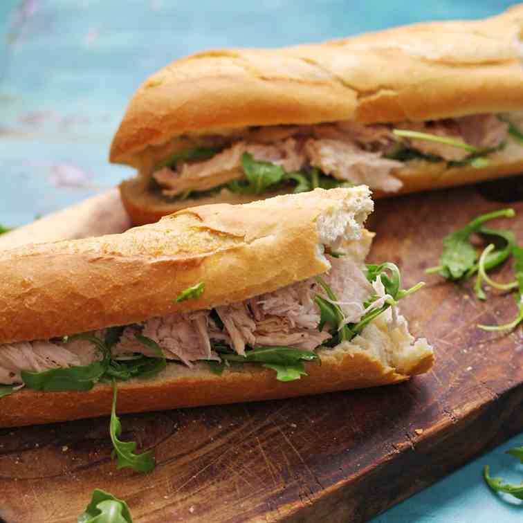 Lime - Mint Roast Chicken Sandwich 