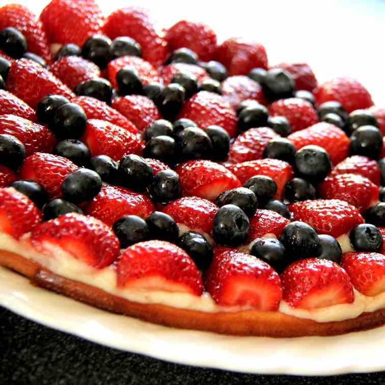 Strawberry-Blueberry Cake