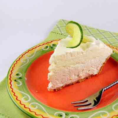 Frozen Key Lime and White Chocolate Pie