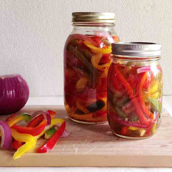 Pickled Peppers and Onions