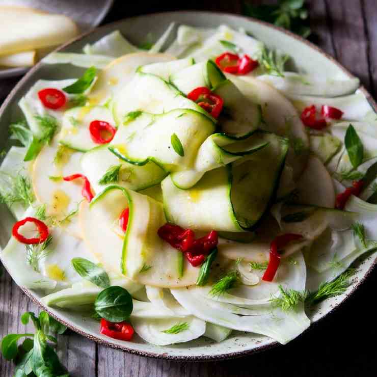 Fennel, Courgette Salad