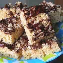 Peanut Butter Chocolate Rice-Cereal Treats