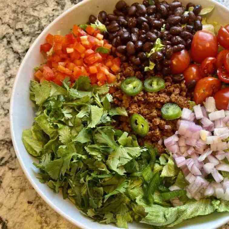 Vegan Taco Salad - Vegan Taco Salad Recipe