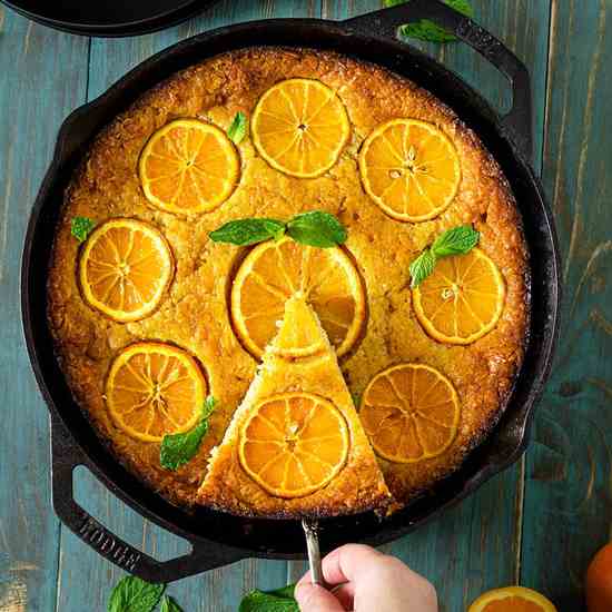Greek Skillet Orange Fillo Cake 