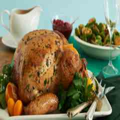 Citrus Herb Roasted Turkey Port Gravy