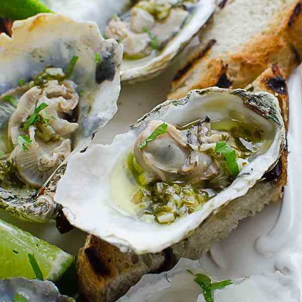 Citrusy Grilled Oysters