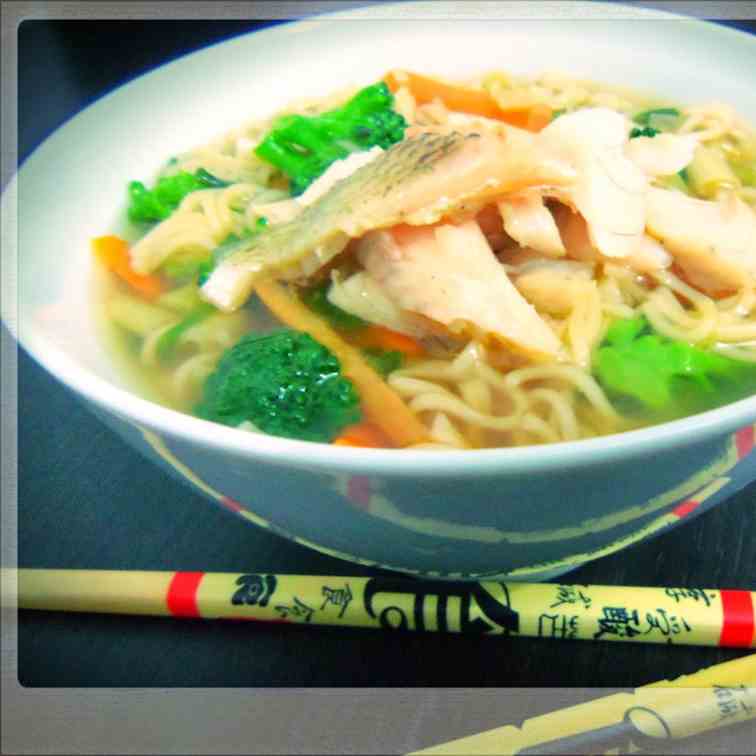 Noodle Soup with River Bass