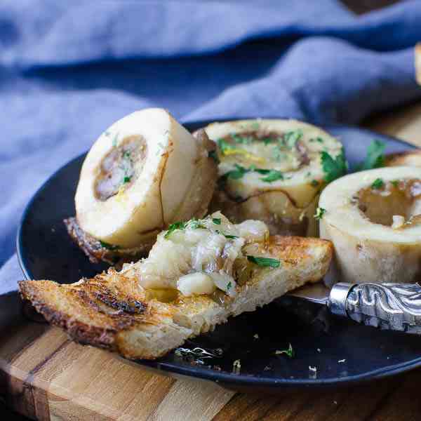 Garlicky Marrow Bruschetta