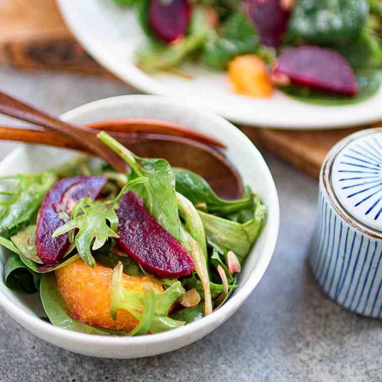 Beetroot and orange salad