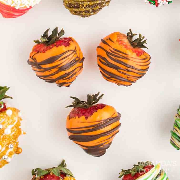 Fall Chocolate Covered Strawberries