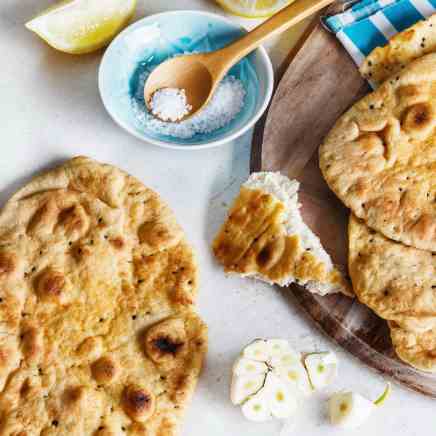 Coconut Flatbread with Greek Yogurt