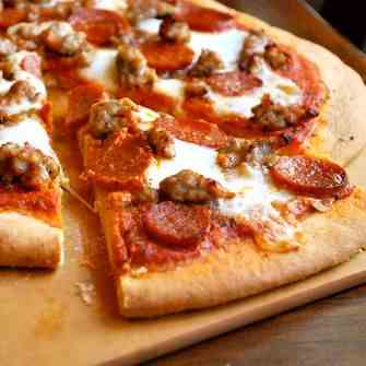 Italian Sausage and Pepperoni Pizza