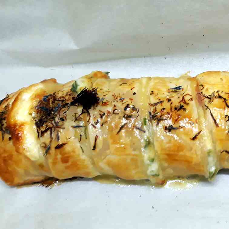 Filled Puff Pastry Roll
