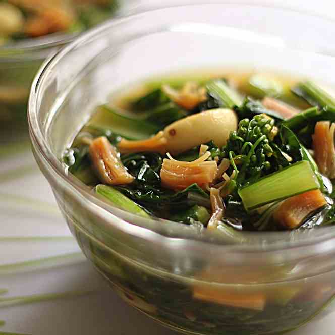 Hong Kong Choy Sum with dried scallops