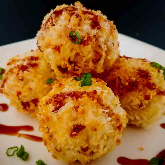 Cheesy Bacon and Rice Croquettes