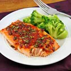 Chili-Garlic Glazed Salmon