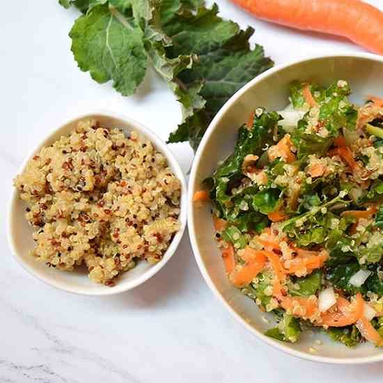 Kale Quinoa And Carrot Salad