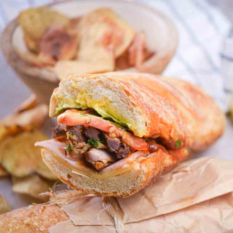 Puerto Rican Tripleta Sandwich
