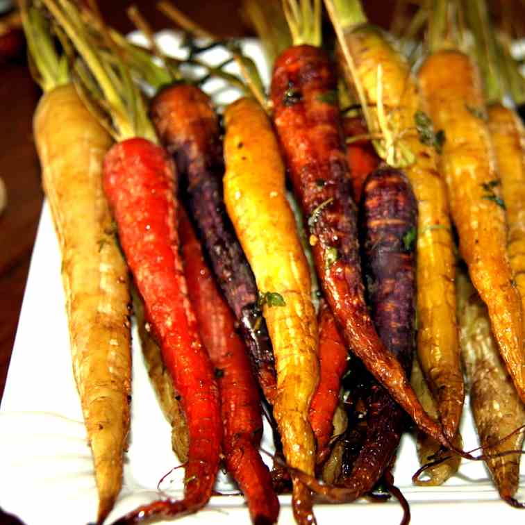 Roasted young Carrots