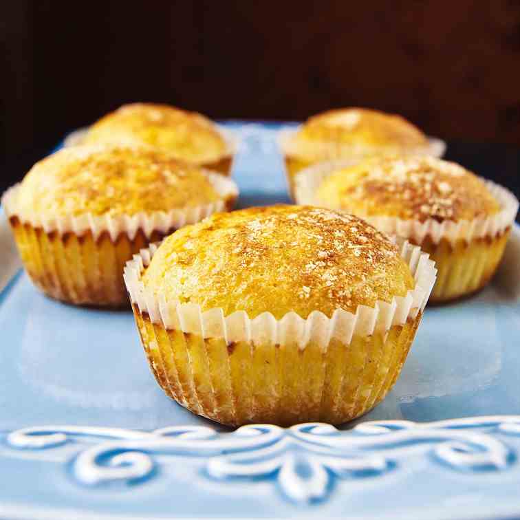 Roasted & spicy corn muffins
