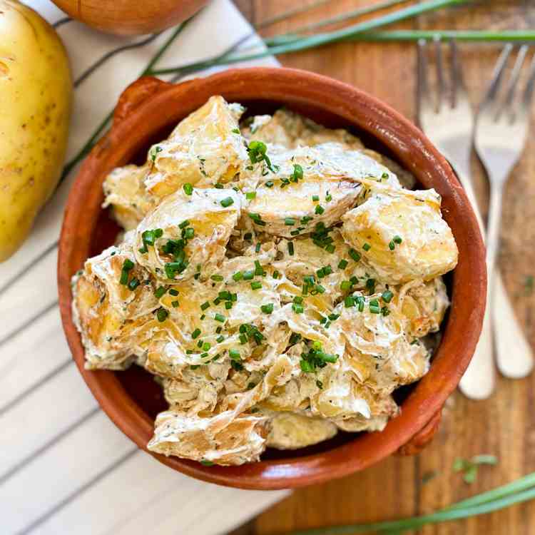 Creamy Potatoes with Caramelized Onions